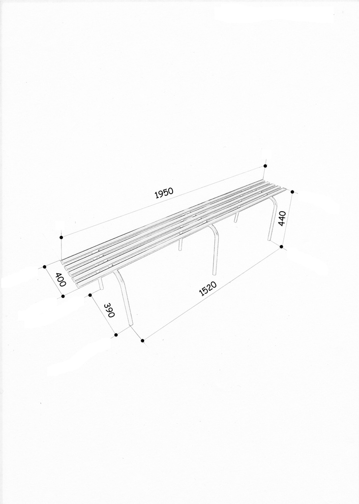 schéma de banquette en fer square-1