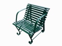 Fauteuil fer "Square" de jardin - avec accoudoirs 