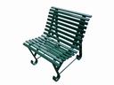 Fauteuil fer "Square" de jardin